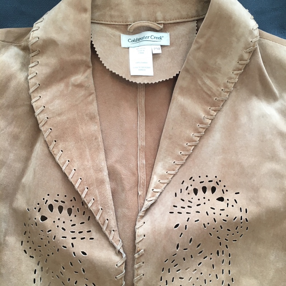 Vintage Leather Coldwater Creek Woman’s Jacket - Picture 3 of 7